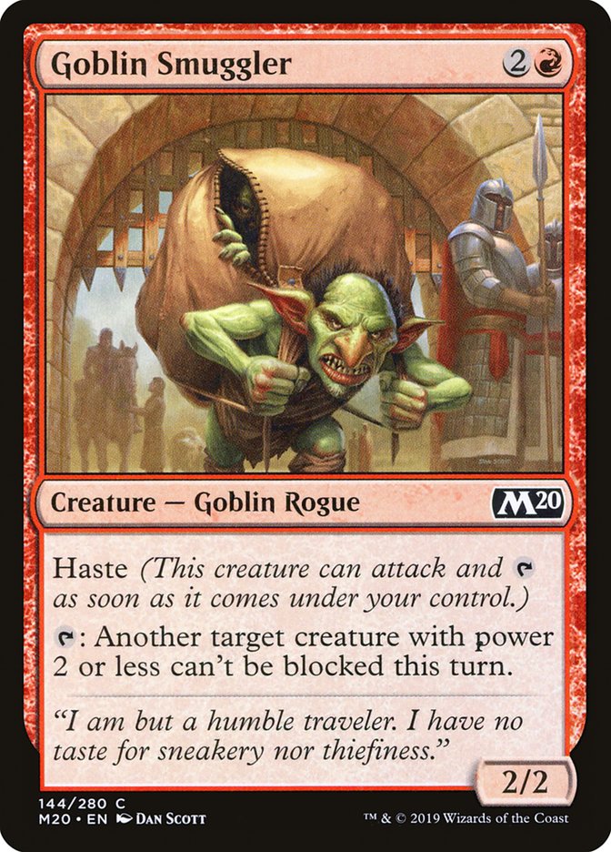 Goblin Smuggler [Core Set 2020] | Mega City Incorporated