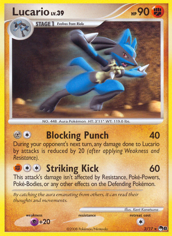 Lucario (2/17) [POP Series 8] | Mega City Incorporated