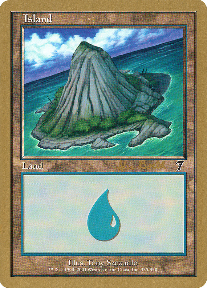 Island (ab335a) (Alex Borteh) [World Championship Decks 2001] | Mega City Incorporated