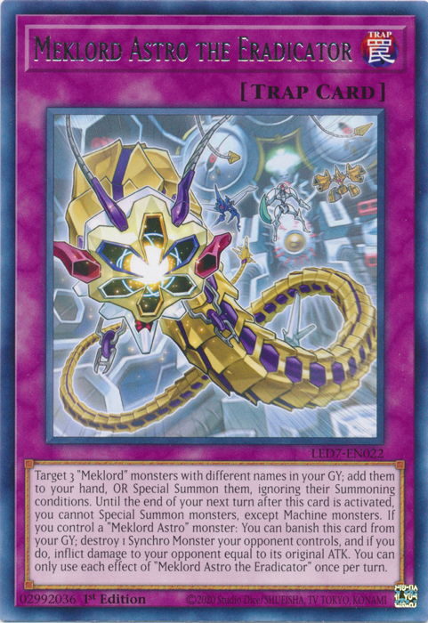 Meklord Astro the Eradicator [LED7-EN022] Rare | Mega City Incorporated