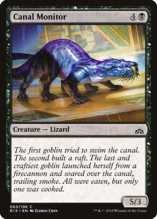 Canal Monitor [Rivals of Ixalan] | Mega City Incorporated