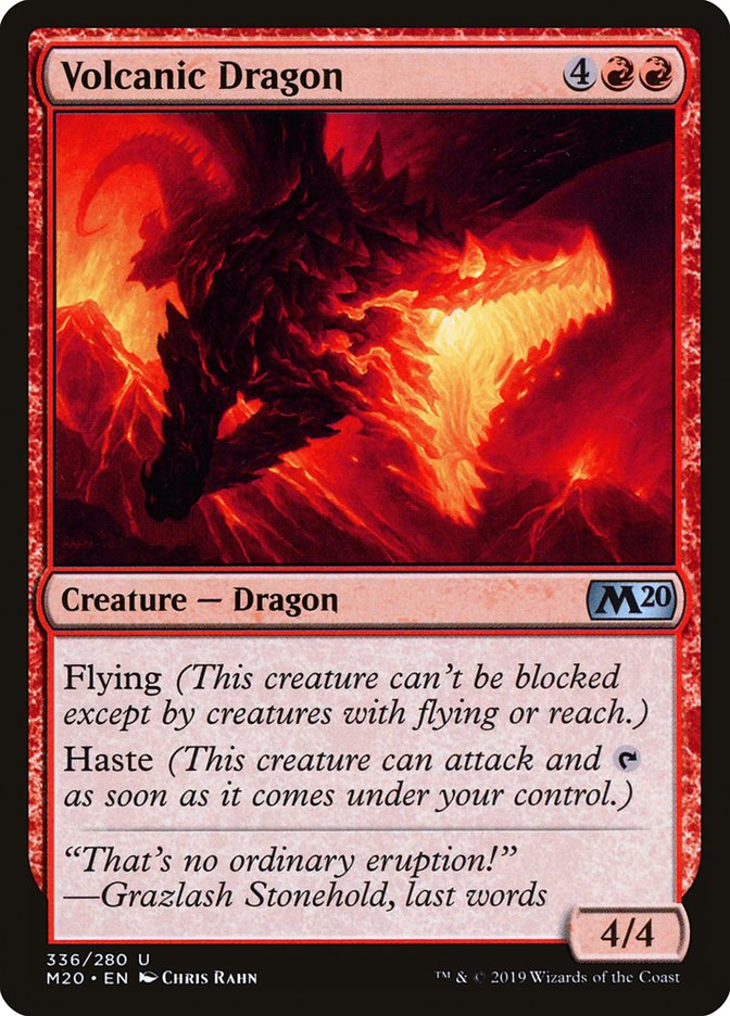 Volcanic Dragon [Core Set 2020] | Mega City Incorporated