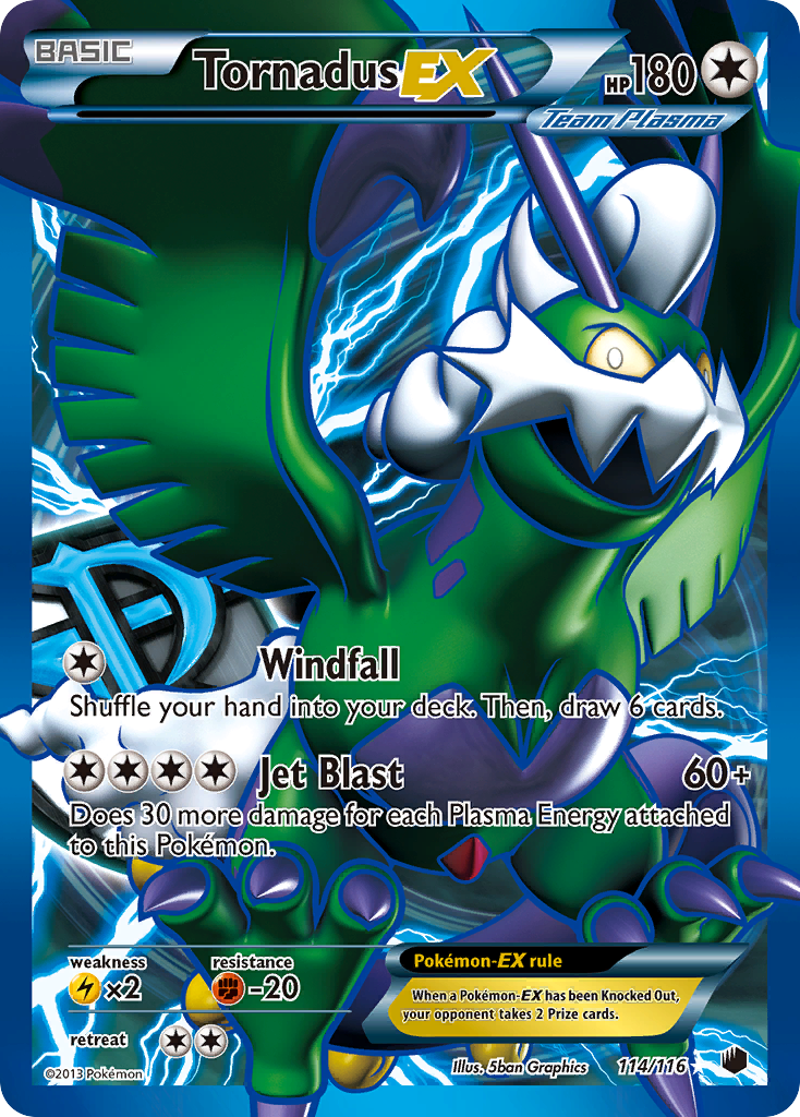 Tornadus EX (114/116) [Black & White: Plasma Freeze] | Mega City Incorporated