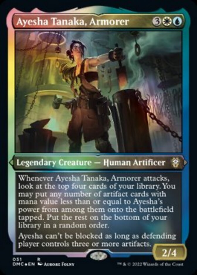 Ayesha Tanaka, Armorer (Foil Etched) [Dominaria United Commander] | Mega City Incorporated