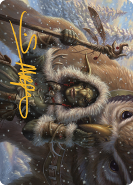 Owlbear Shepherd Art Card (Gold-Stamped Signature) [Commander Legends: Battle for Baldur's Gate Art Series] | Mega City Incorporated