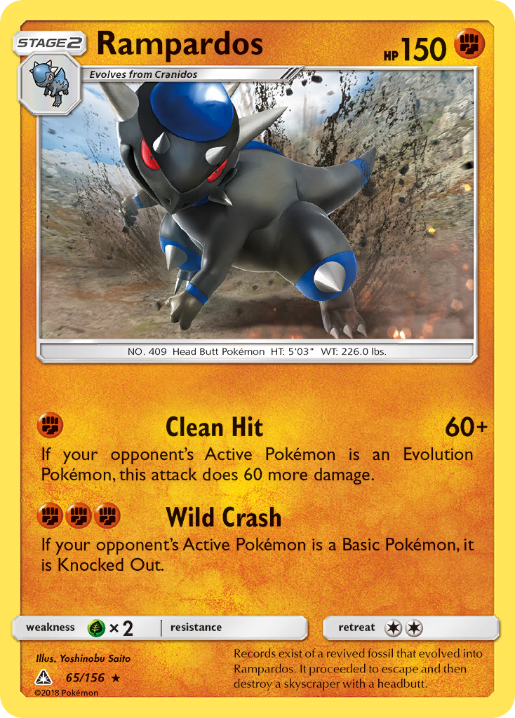 Rampardos (65/156) [Sun & Moon: Ultra Prism] | Mega City Incorporated