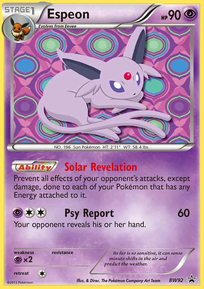 Espeon (BW92) [Black & White: Black Star Promos] | Mega City Incorporated