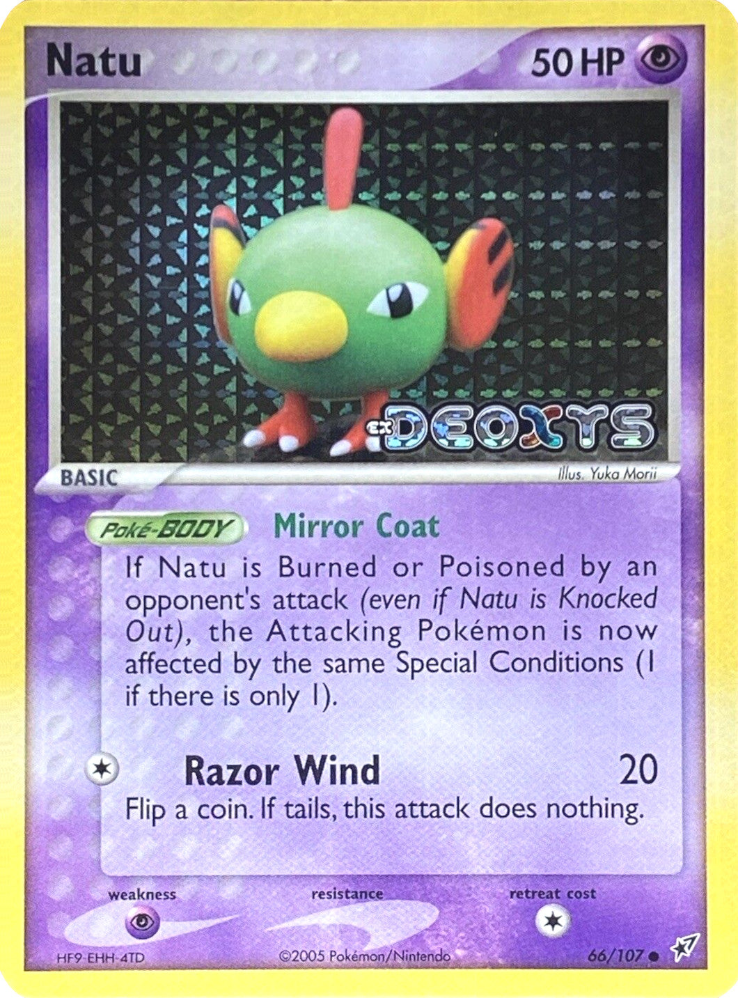 Natu (66/107) (Stamped) [EX: Deoxys] | Mega City Incorporated