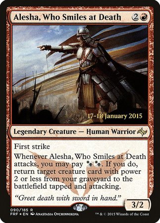 Alesha, Who Smiles at Death [Fate Reforged Promos] | Mega City Incorporated