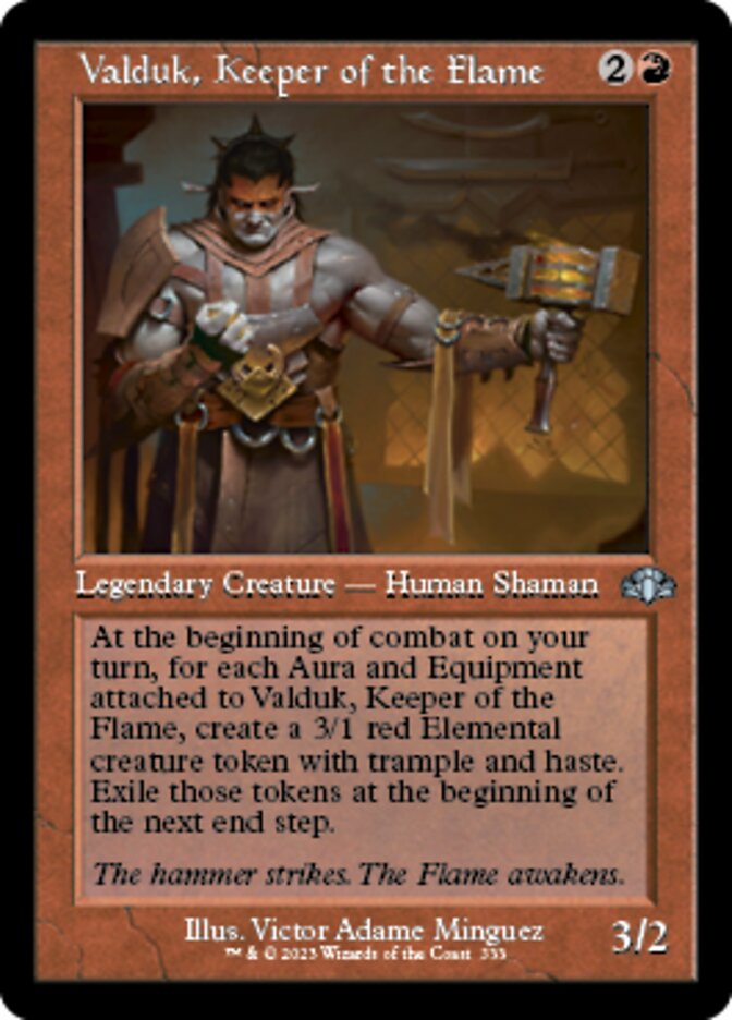 Valduk, Keeper of the Flame (Retro) [Dominaria Remastered] | Mega City Incorporated