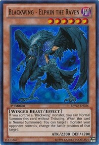 Blackwing - Elphin the Raven [BPW2-EN026] Super Rare | Mega City Incorporated