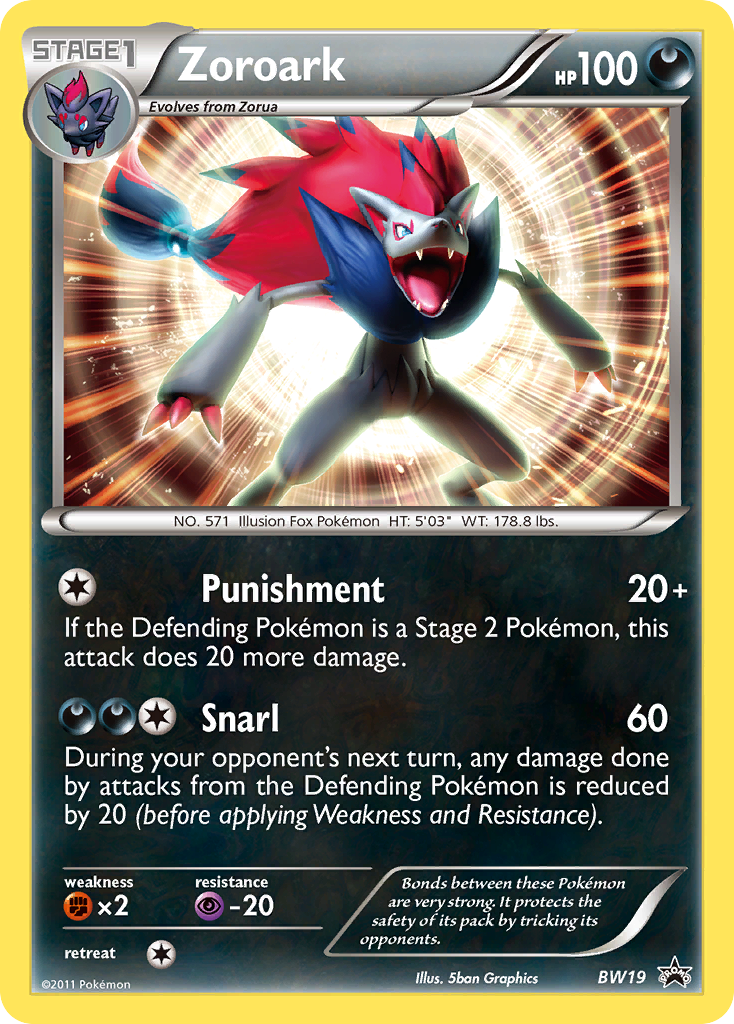 Zoroark (BW19) [Black & White: Black Star Promos] | Mega City Incorporated