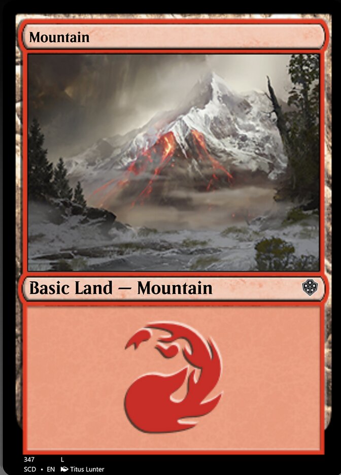 Mountain (347) [Starter Commander Decks] | Mega City Incorporated