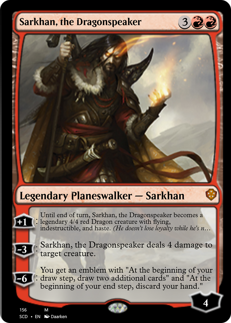 Sarkhan, the Dragonspeaker [Starter Commander Decks] | Mega City Incorporated