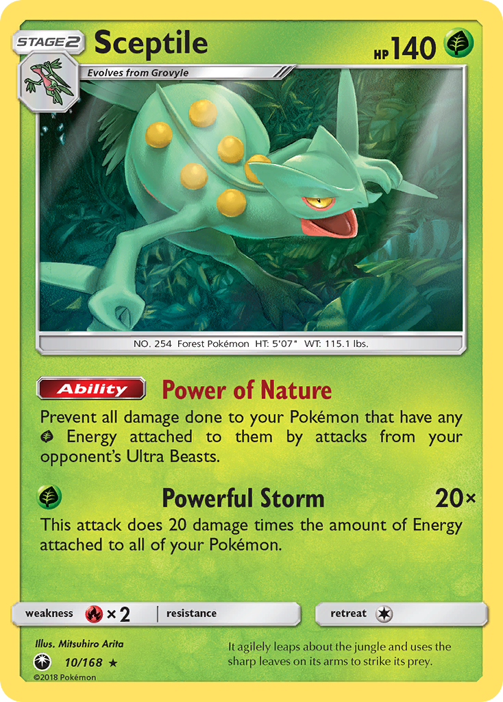 Sceptile (10/168) [Sun & Moon: Celestial Storm] | Mega City Incorporated