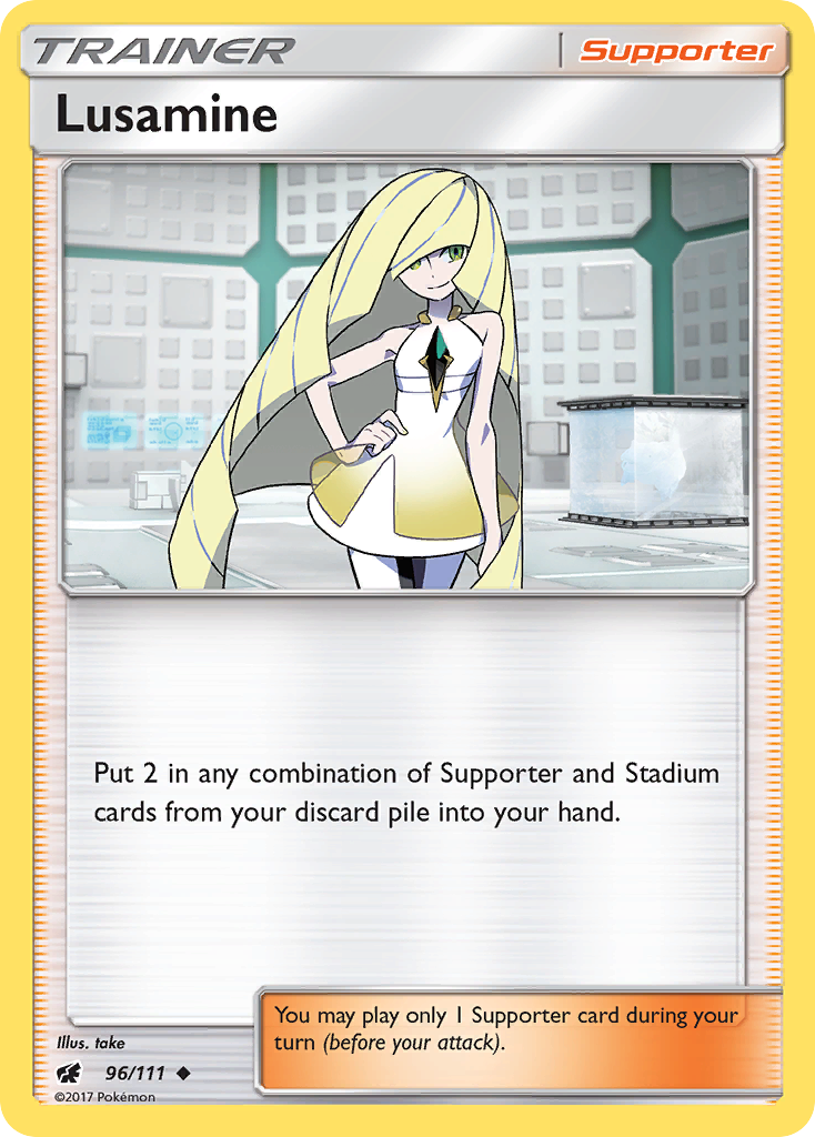 Lusamine (96/111) [Sun & Moon: Crimson Invasion] | Mega City Incorporated