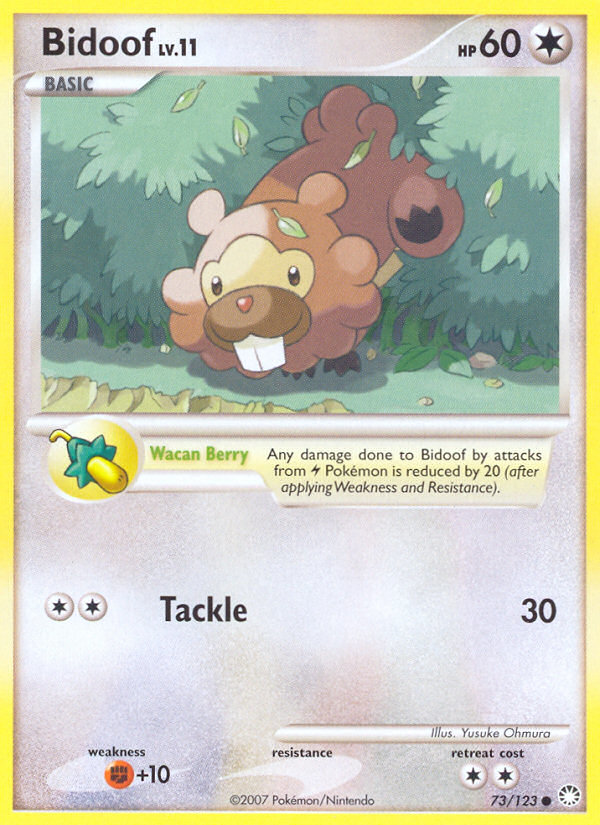 Bidoof (73/123) [Diamond & Pearl: Mysterious Treasures] | Mega City Incorporated