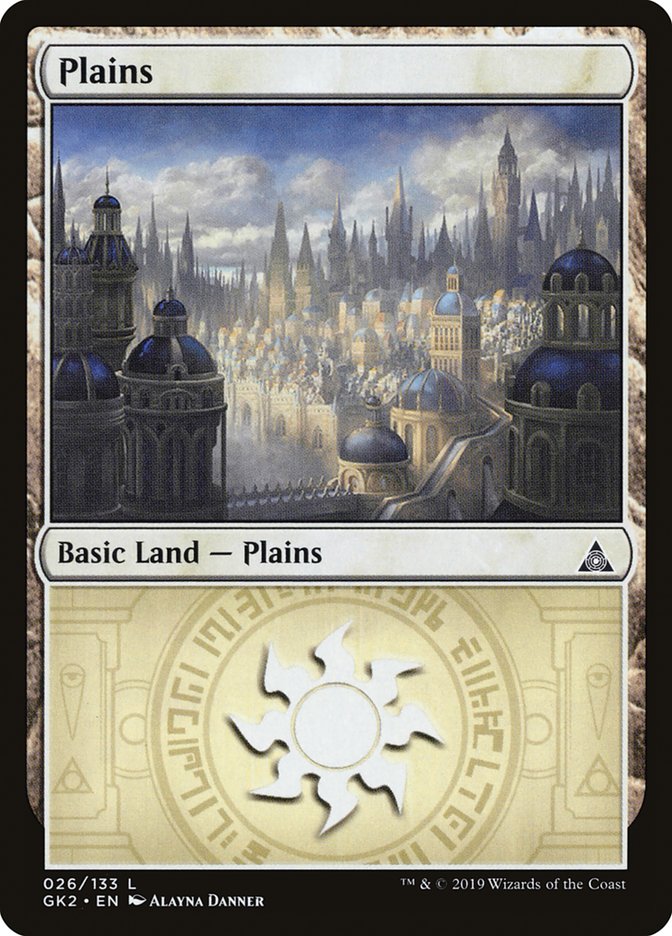 Plains (26) [Ravnica Allegiance Guild Kit] | Mega City Incorporated