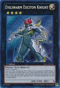 Evilswarm Exciton Knight [LVAL-EN056] Secret Rare | Mega City Incorporated