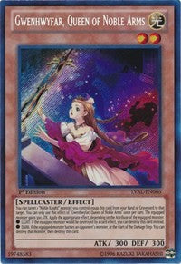 Gwenhwyfar, Queen of Noble Arms [LVAL-EN086] Secret Rare | Mega City Incorporated