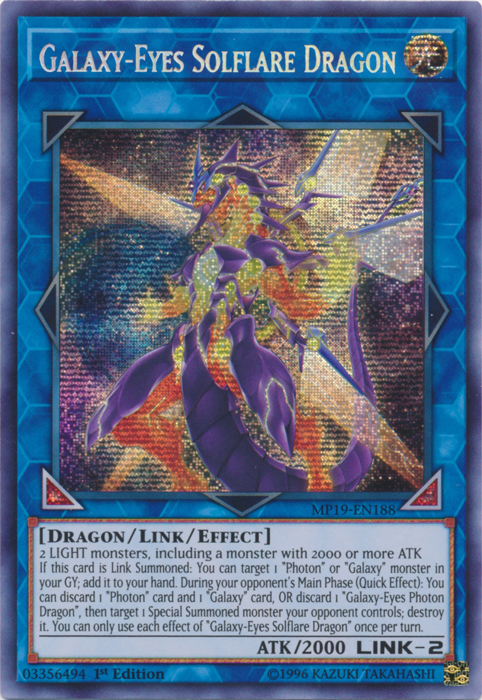 Galaxy-Eyes Solflare Dragon [MP19-EN188] Prismatic Secret Rare | Mega City Incorporated