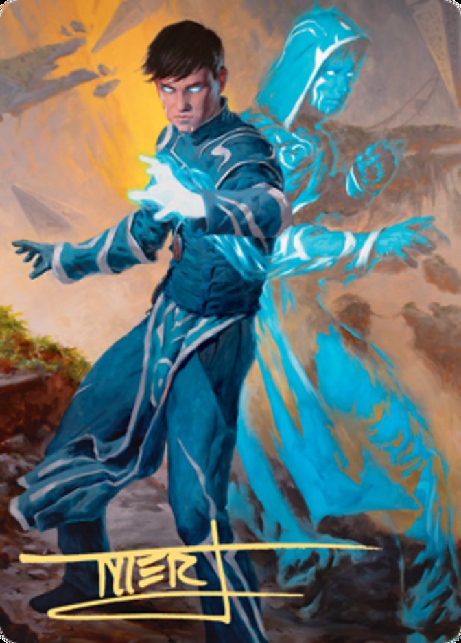 Jace, Mirror Mage 1 Art Card (Gold-Stamped Signature) [Zendikar Rising Art Series] | Mega City Incorporated