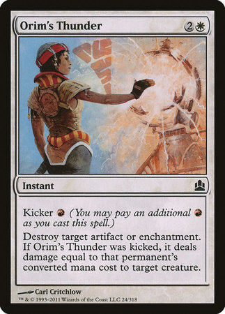 Orim's Thunder [Commander 2011] | Mega City Incorporated