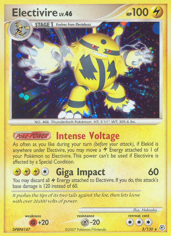 Electivire (3/130) [Diamond & Pearl: Base Set] | Mega City Incorporated