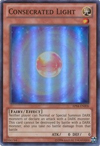 Consecrated Light [AP04-EN006] Super Rare | Mega City Incorporated