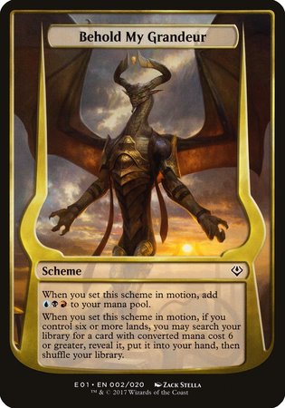 Behold My Grandeur (Archenemy: Nicol Bolas) [Archenemy: Nicol Bolas Schemes] | Mega City Incorporated