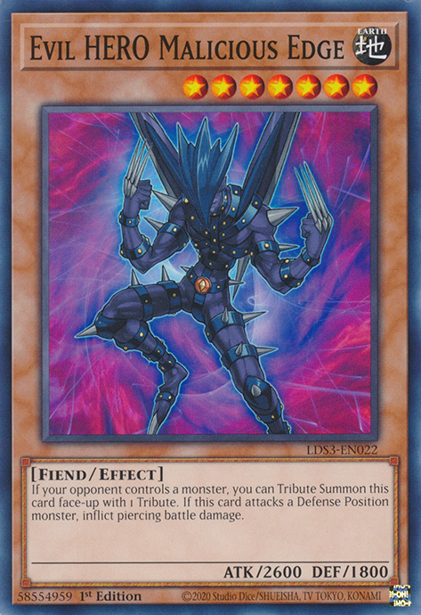 Evil HERO Malicious Edge [LDS3-EN022] Common | Mega City Incorporated