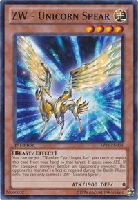 ZW - Unicorn Spear [SP14-EN004] Starfoil Rare | Mega City Incorporated