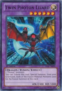 Twin Photon Lizard [SP14-EN020] Starfoil Rare | Mega City Incorporated