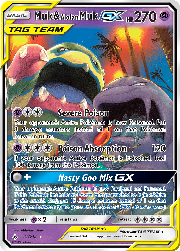 Muk & Alolan Muk GX (61/214) [Sun & Moon: Unbroken Bonds] | Mega City Incorporated