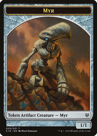 Myr // Bird (White) Double-sided Token [Commander 2016 Tokens] | Mega City Incorporated