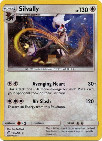 Silvally (184/236) (Cosmos Holo) [Sun & Moon: Unified Minds] | Mega City Incorporated