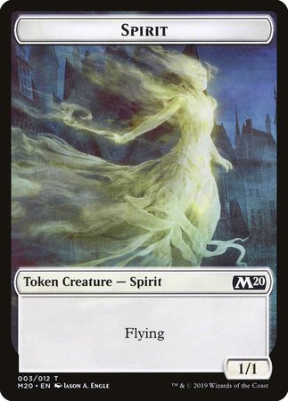 Spirit Token [Core Set 2020 Tokens] | Mega City Incorporated