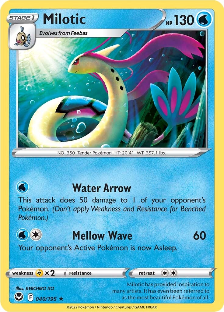 Milotic (040/195) [Sword & Shield: Silver Tempest] | Mega City Incorporated