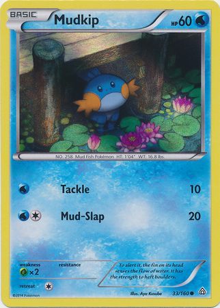 Mudkip (33/160) (Sheen Holo) [XY: Primal Clash] | Mega City Incorporated