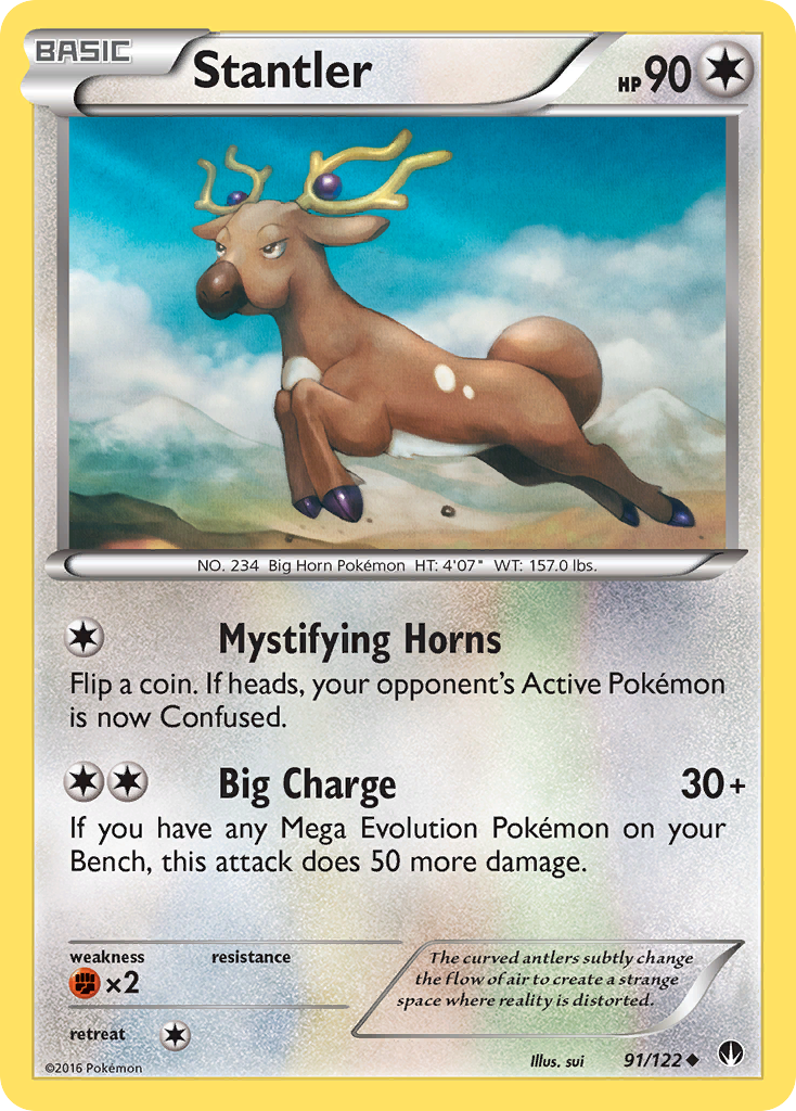 Stantler (91/122) [XY: BREAKpoint] | Mega City Incorporated