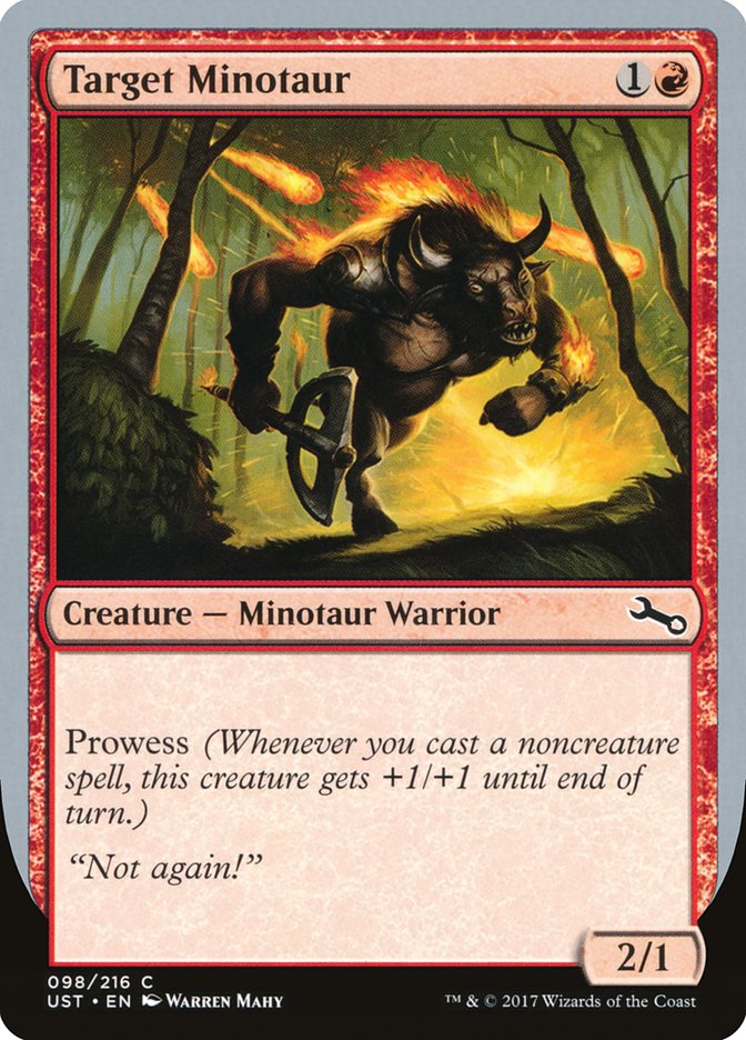 Target Minotaur (Fire Art) [Unstable] | Mega City Incorporated