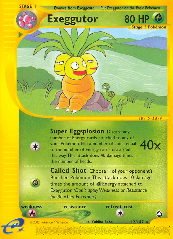 Exeggutor (12/147) [Aquapolis] | Mega City Incorporated