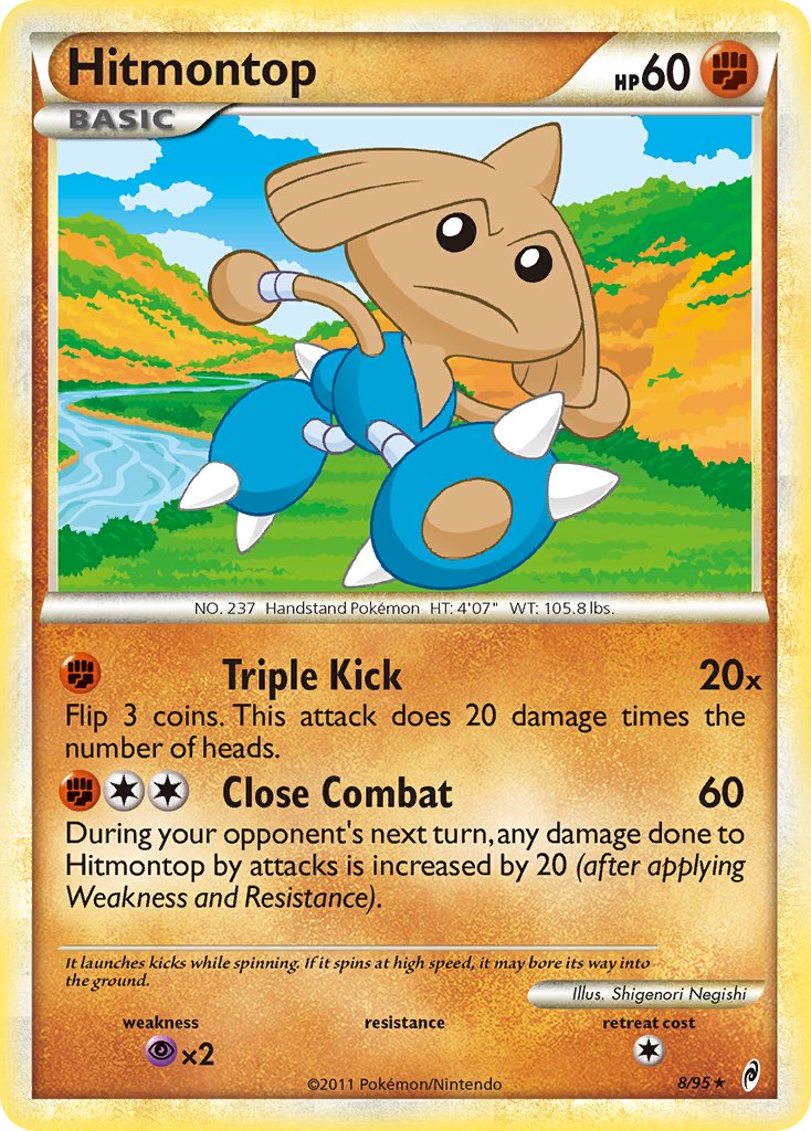 Hitmontop (8/95) (Theme Deck Exclusive) [HeartGold & SoulSilver: Call of Legends] | Mega City Incorporated