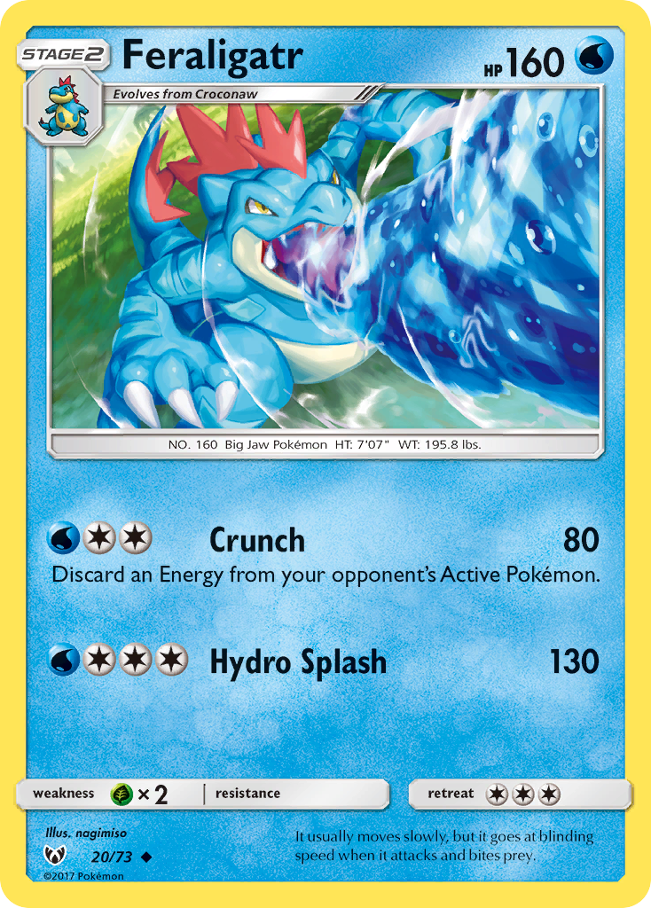 Feraligatr (20/73) [Sun & Moon: Shining Legends] | Mega City Incorporated