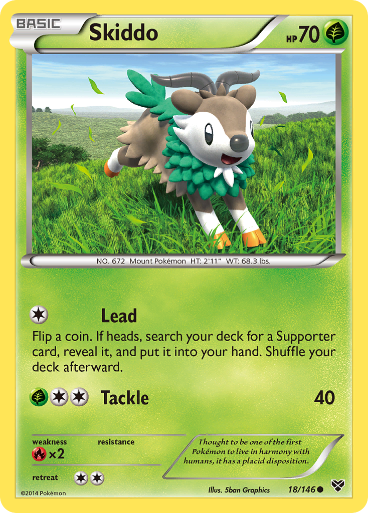 Skiddo (18/146) [XY: Base Set] | Mega City Incorporated