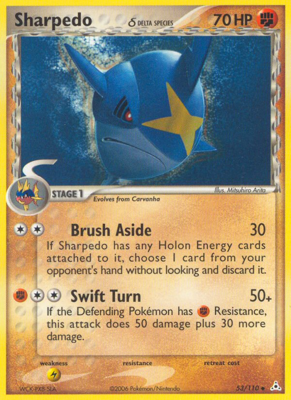 Sharpedo (53/110) (Delta Species) [EX: Holon Phantoms] | Mega City Incorporated