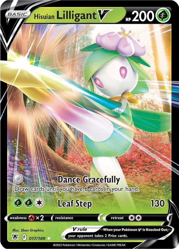 Hisuian Lilligant V (017/189) [Sword & Shield: Astral Radiance] | Mega City Incorporated