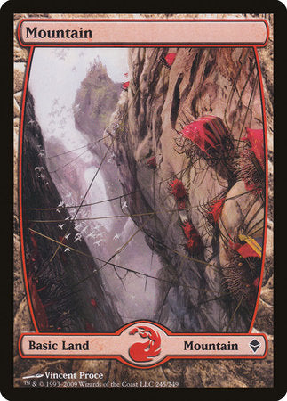 Mountain (245) - Full Art [Zendikar] | Mega City Incorporated