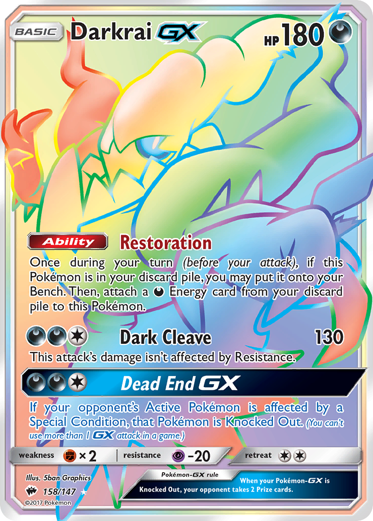 Darkrai GX (158/147) [Sun & Moon: Burning Shadows] | Mega City Incorporated