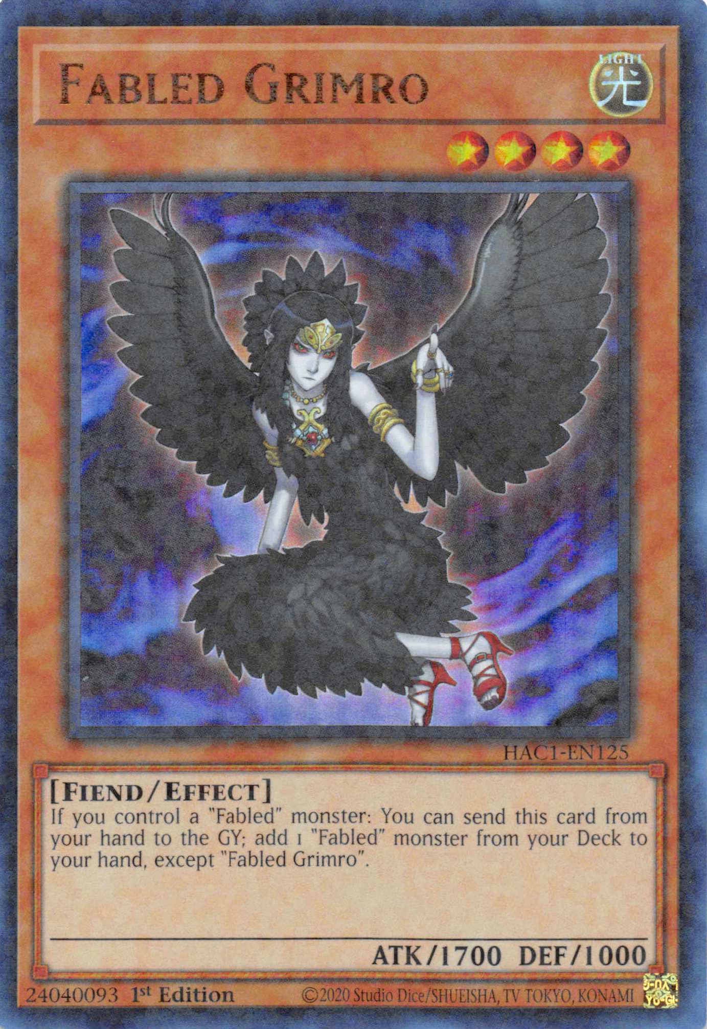 Fabled Grimro (Duel Terminal) [HAC1-EN125] Parallel Rare | Mega City Incorporated